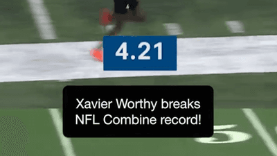 Xavier Worthy Breaks John Ross's NFL Combine Record For the 40-Yard Dash!