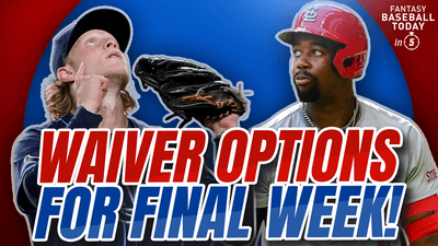 Shane Baz, Jordan Walker and Other Waiver Wire Options for the Final Week!