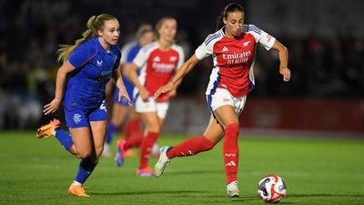 Arsenal vs. Rangers: UEFA Women's Champions League Qualifiers Match Highlights (9/4) - Scoreline