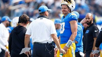 Chargers Give Harbaugh 1st Win As Teams Head Coach